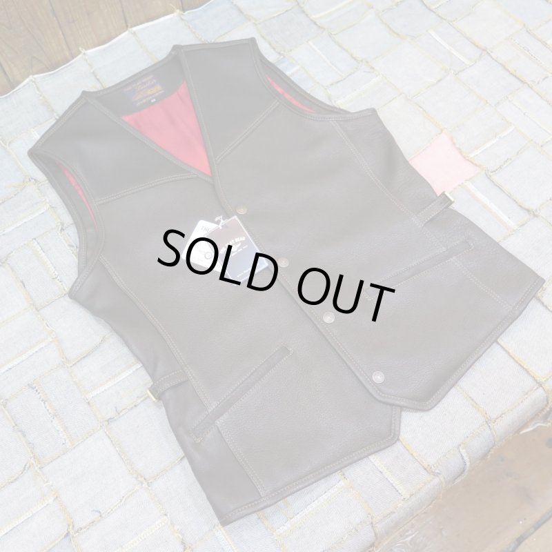 画像1: サイズ46・48 【フラットヘッド】  ディアスキン ベスト  藤岡勇吉本店/鹿革  THE FLAT HEAD FN-LV-DV001 日本製【送料無料】 (1)