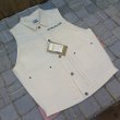画像3: 【ウエストライド】   ゴーストベスト   ナチュラル/インディゴ チェーン刺繍   WEST RIDE 日本製【送料無料】 (3)