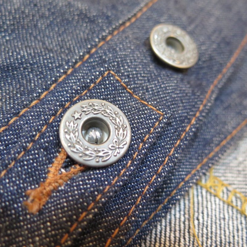 画像12: 【ウエストライド】   ゴーストベスト   ナチュラル/インディゴ チェーン刺繍   WEST RIDE 日本製【送料無料】 (12)