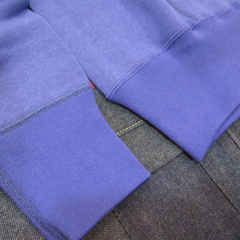 画像11: 【ドゥニーム】  4本針 スウェットパーカ ラグランフード   DENIME 262   日本製【送料無料】 (11)