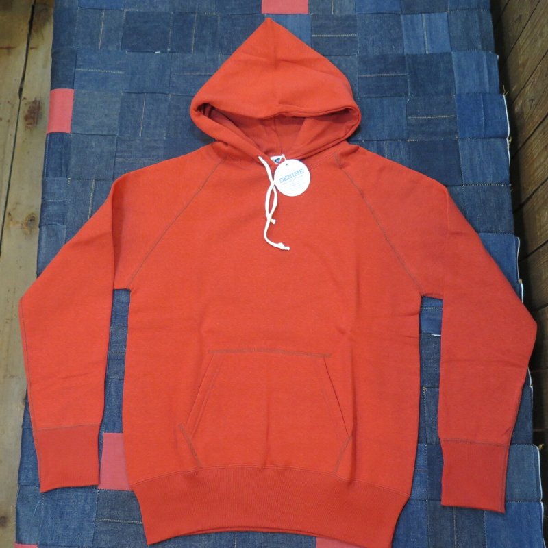 画像2: 【ドゥニーム】  4本針 スウェットパーカ ラグランフード   DENIME 262   日本製【送料無料】 (2)