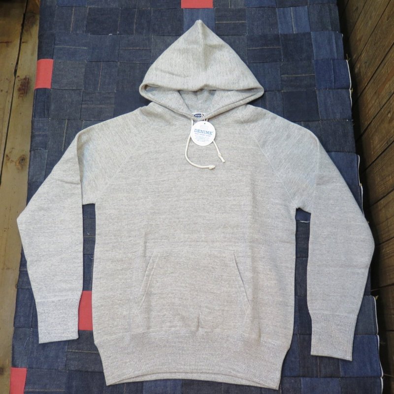 画像4: 【ドゥニーム】  4本針 スウェットパーカ ラグランフード   DENIME 262   日本製【送料無料】 (4)