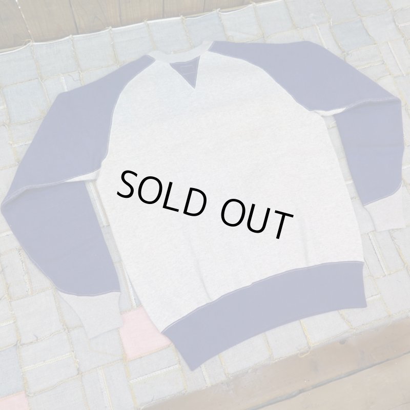 画像2: 【SALE セール商品】  【フェローズ】  1940's 両Vフリーダムスリーブ ツートンスウェットトレーナー  Pherrow's 日本製【送料無料】 (2)