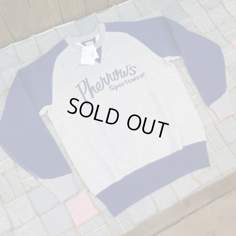 画像1: 【SALE セール商品】  【フェローズ】  1940's 両Vフリーダムスリーブ ツートンスウェットトレーナー  Pherrow's 日本製【送料無料】 (1)