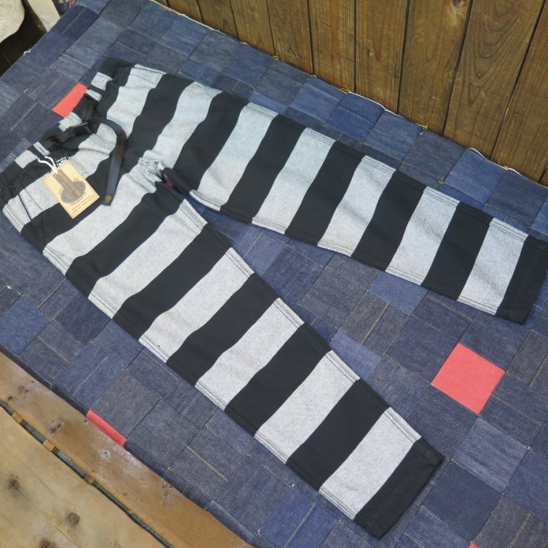 画像2: 【ウエストライド】   ボーダー ロングパンツ   WEST RIDE 日本製【送料無料】 (2)