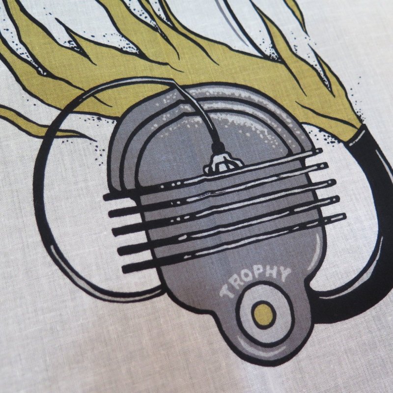 画像4: 【送料無料】   【トロフィークロージング】  オイリー ガール バンダナ   TROPHY CLOTHING TR-BANDANA01   日本製  (4)