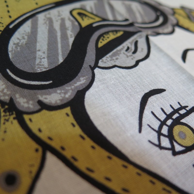 画像5: 【送料無料】   【トロフィークロージング】  オイリー ガール バンダナ   TROPHY CLOTHING TR-BANDANA01   日本製  (5)