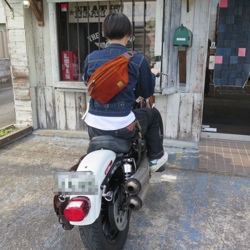 画像12: 【トロフィークロージング】  デイトリップバッグ ラフアウトレザー   TROPHY CLOTHING TR-B30   日本製【日本国内送料無料】  【WORLD WIDE SHIPPING】 【Trophy Clothing】  Day Trip Bag Roughout Leather   TROPHY CLOTHING TR-B30   Made in Japan (12)