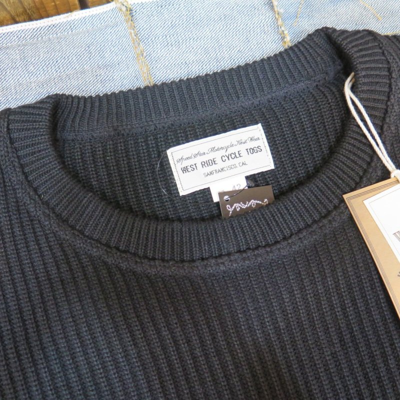 画像5: 【SALE セール商品】 【ウエストライド】 クラシック リブセーター  WEST RIDE AK1612 日本製【送料無料】 (5)