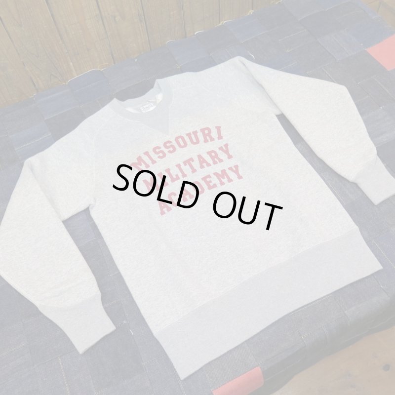 画像1: 【フェローズ】   ミリタリーアカデミー   吊り編 両Vビンテージスウェット   Pherrow's 日本製 【送料無料】 (1)