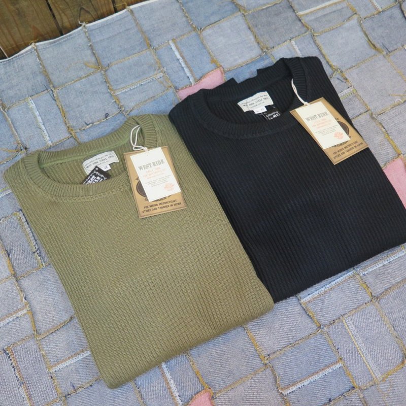 画像1: 【SALE セール商品】 【ウエストライド】 クラシック リブセーター  WEST RIDE AK1612 日本製【送料無料】 (1)
