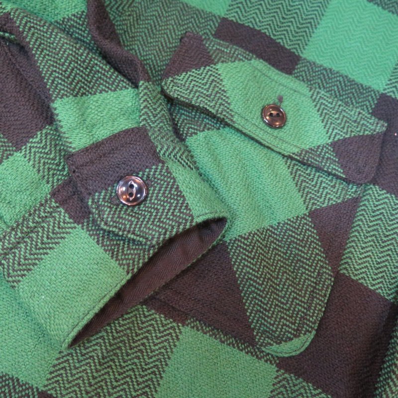 画像6: 【フラットヘッド】  ブロックチェック フランネルシャツ   THE FLAT HEAD FN-SNR-101L   日本製【送料無料】 (6)