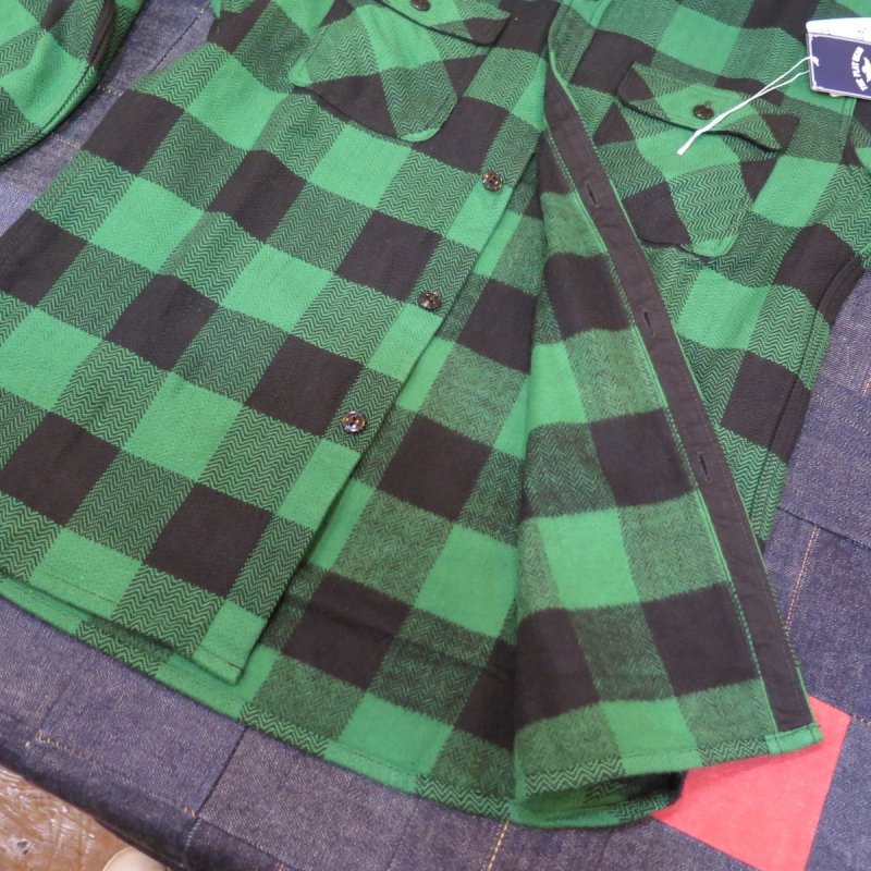 画像8: 【フラットヘッド】  ブロックチェック フランネルシャツ   THE FLAT HEAD FN-SNR-101L   日本製【送料無料】 (8)