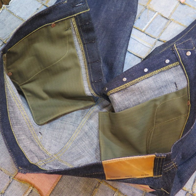 画像6: 【KIWAMI WWII】 ”極み”大戦モデル ストレート デニムパンツ オール月桂樹ボタン 日本製 (6)