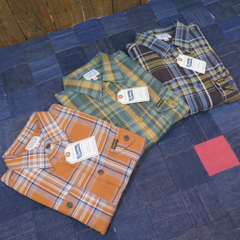 画像1: 【フェローズ】  ガチャポケ フランネル チェックシャツ   Pherrow's 25W-750WS-C   日本製【送料無料】 (1)