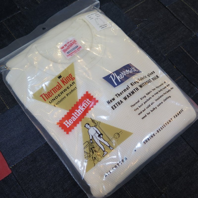 画像7: 【ヘルスニット×フェローズ】  前V サーマル ロングスリーブ   Pherrow's 25W-PCT1-HEALTH KNIT  【送料無料】 (7)