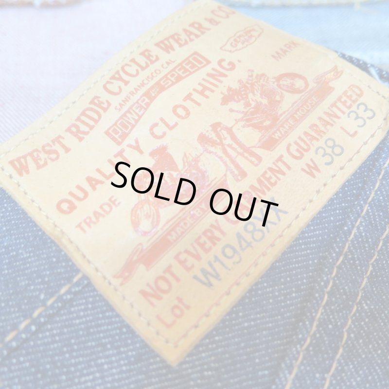 画像6: 【ウエストライド】   ウエアハウス製作   デッドストックブルー ジーンズ   WEST RIDE W1948XX 日本製【送料無料】 (6)