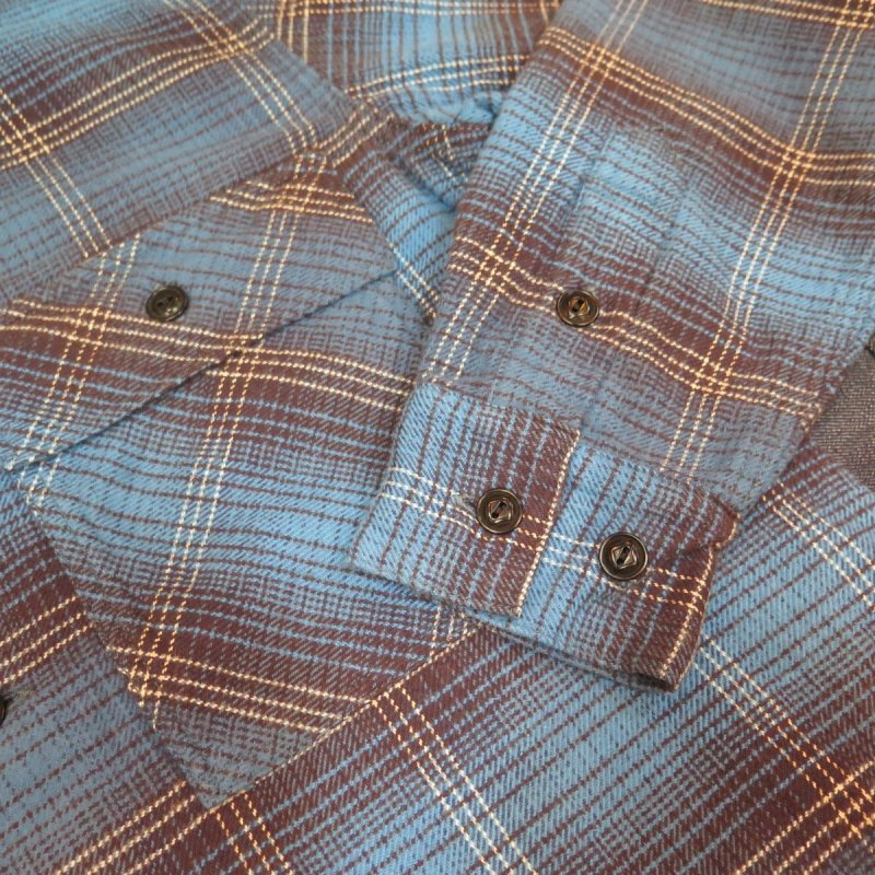 画像6: 【ウエストライド】   NAVY ワーク チェックシャツ   WEST RIDE   日本製【送料無料】  (6)