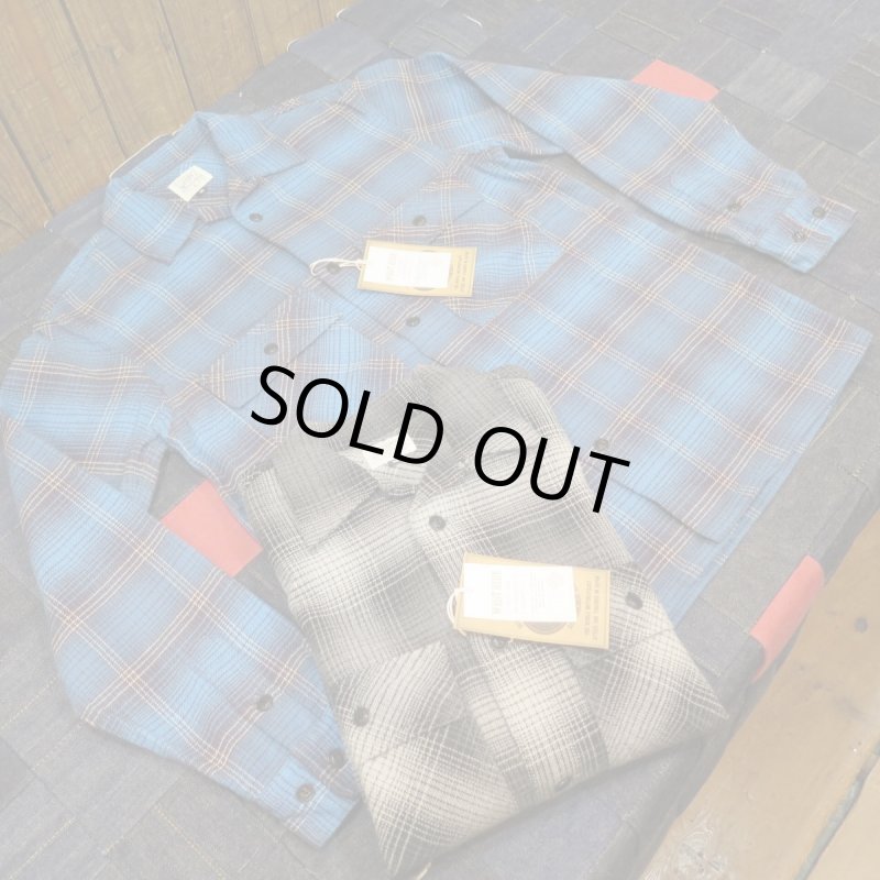 画像1: 【ウエストライド】   NAVY ワーク チェックシャツ   WEST RIDE   日本製【送料無料】  (1)