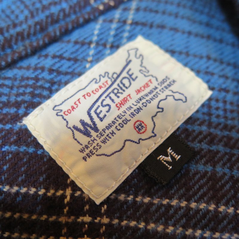 画像4: 【ウエストライド】   NAVY ワーク チェックシャツ   WEST RIDE   日本製【送料無料】  (4)