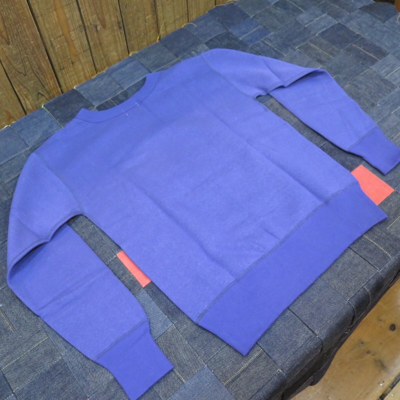 画像6: 【ドゥニーム】  4本針 前Vクルーネックスウェット   DENIME 260   日本製【送料無料】 (6)