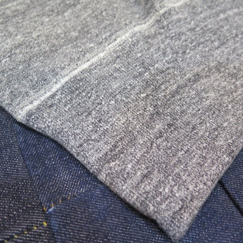 画像13: 【ドゥニーム】  4本針 前Vクルーネックスウェット   DENIME 260   日本製【送料無料】 (13)