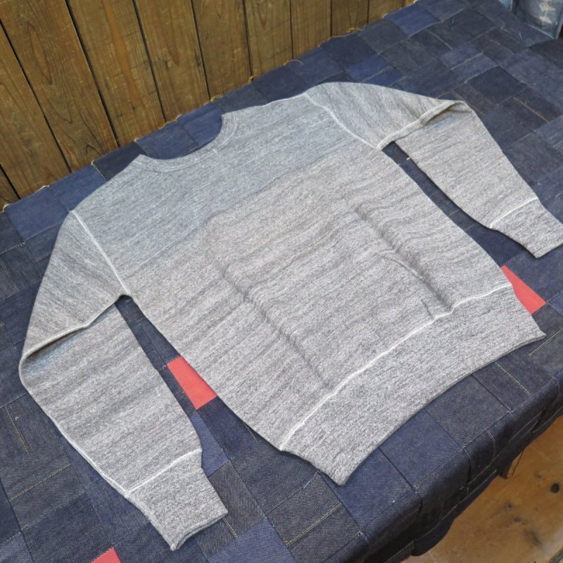 画像12: 【ドゥニーム】  4本針 前Vクルーネックスウェット   DENIME 260   日本製【送料無料】 (12)