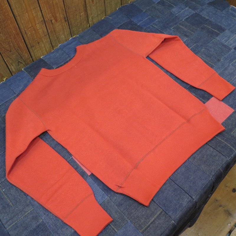 画像3: 【ドゥニーム】  4本針 前Vクルーネックスウェット   DENIME 260   日本製【送料無料】 (3)