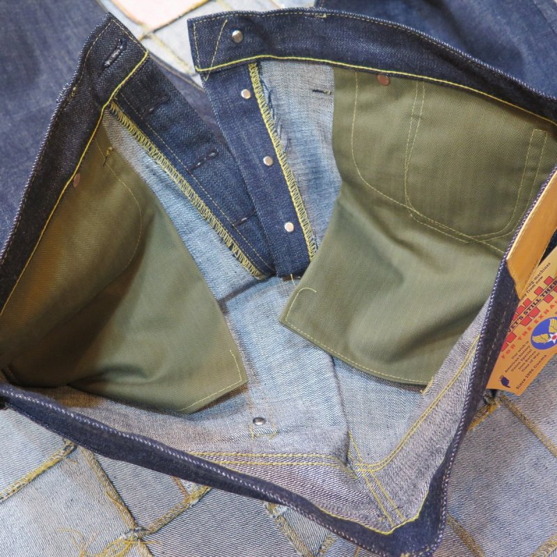 画像10: ＝BIG SIZE＝ 【KIWAMI WWII】 ”極み”大戦モデル ストレート デニムパンツ オール月桂樹ボタン 日本製 (10)