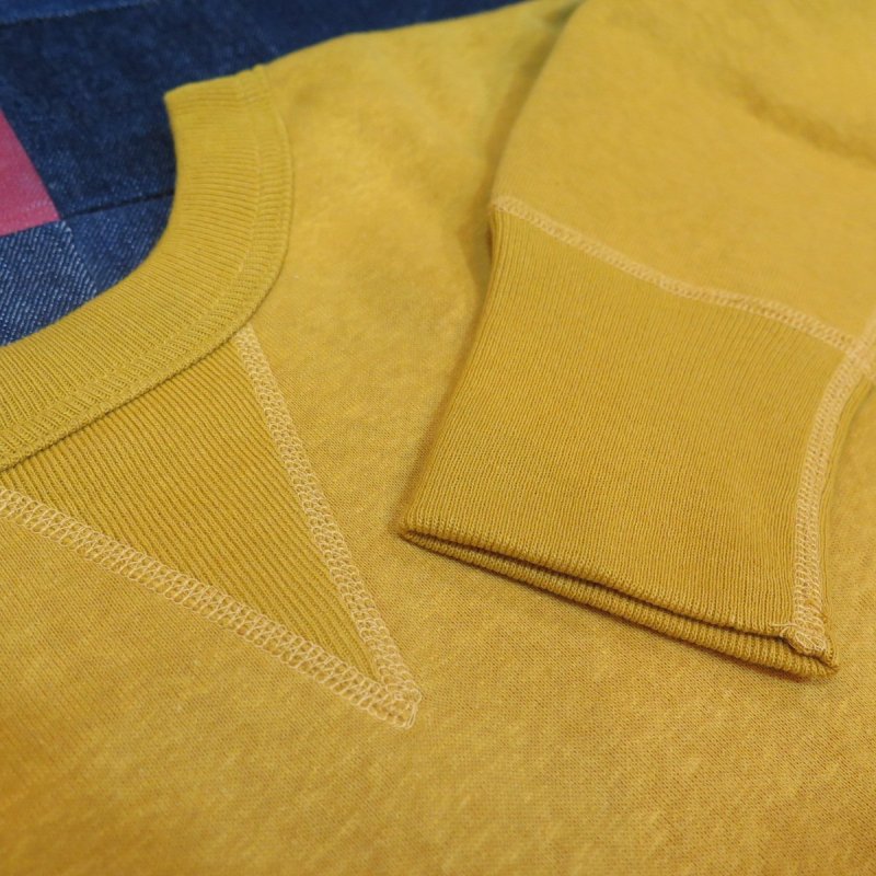 画像10: 【ドゥニーム】  4本針 前Vクルーネックスウェット   DENIME 260   日本製【送料無料】 (10)