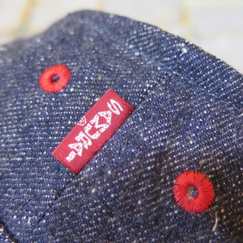 画像5: 【サムライジーンズ】  デニム ポークパイハット  SAMURAI JEANS SJ401HT-15oz   日本製【日本国内送料無料】  【WORLD WIDE SHIPPING】 【SAMURAI JEANS】  Denim Pork Pie Hat  SAMURAI JEANS SJ401HT-15oz   Made in Japan (5)