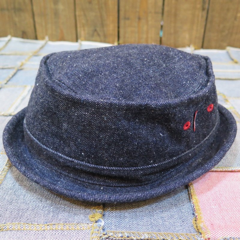 画像2: 【サムライジーンズ】  デニム ポークパイハット  SAMURAI JEANS SJ401HT-15oz   日本製【日本国内送料無料】  【WORLD WIDE SHIPPING】 【SAMURAI JEANS】  Denim Pork Pie Hat  SAMURAI JEANS SJ401HT-15oz   Made in Japan (2)