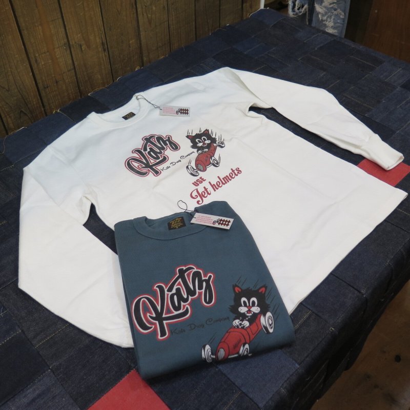 画像1: 【ウエストライド】  Kats Drag Company   ヘビーウェイト ロングスリーブTシャツ   WEST RIDE PT.L TEE25-03   日本製【送料無料】 (1)