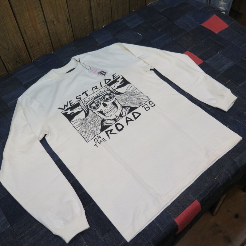 画像1: 【ウエストライド】  ビンテージ プリント   ロングスリーブTシャツ   WEST RIDE 日本製  【送料無料】  (1)