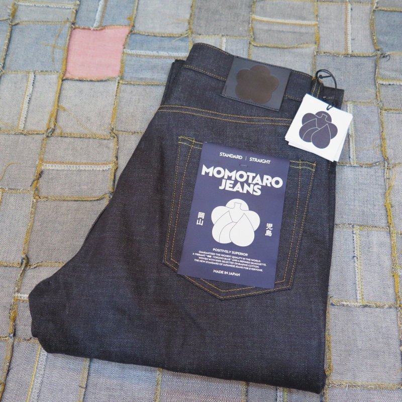 画像1: 【MOMOTARO JEANS】  14.7オンス スタンダード ストレート   ボタンフライ MMJB0100   岡山 児島 日本製【送料無料】 (1)