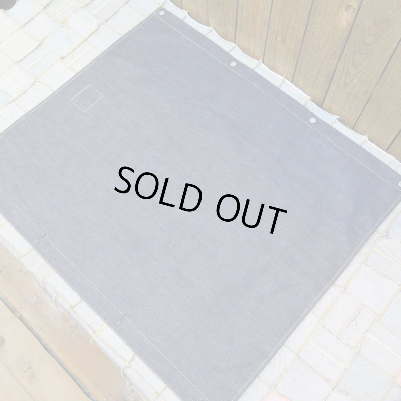 画像2: 【HIZUMI WWII】 ”歪み”大戦 膝掛け デニム×ウールライニング 日本製 (2)