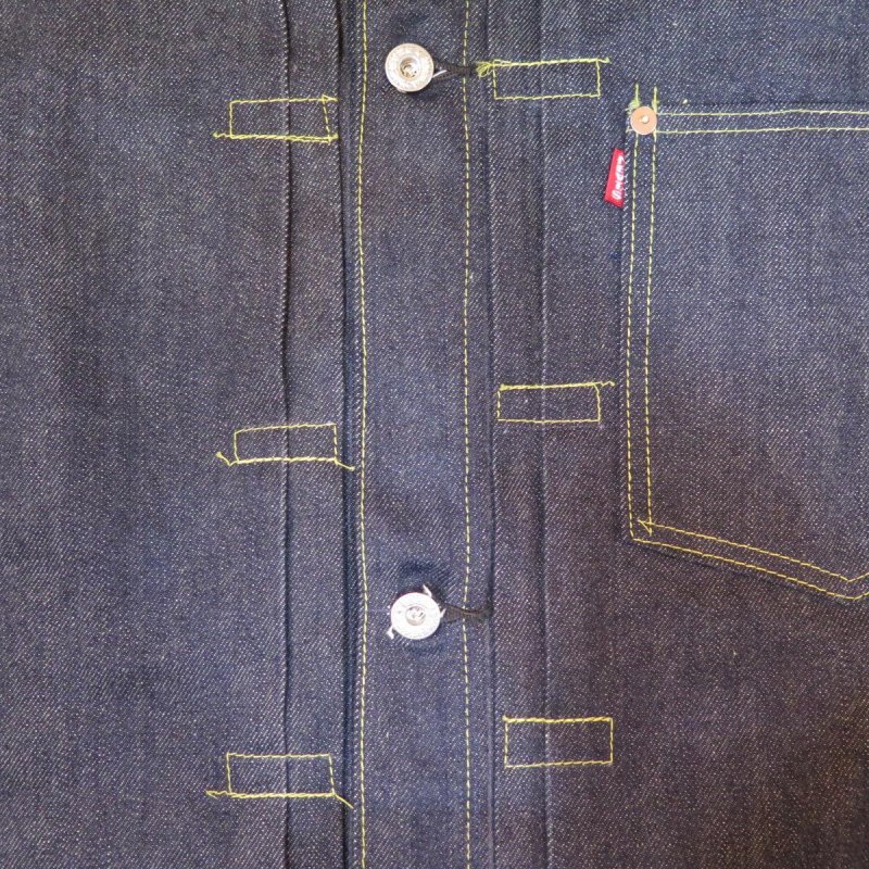 画像8: 【銀行振込】 ＝BIG SIZE＝ 【HIZUMI WWII】 S906XXE 1940's model ”歪み”大戦モデル デニムジャケット  日本製  【WORLD WIDE SHIPPING】 ＝BIG SIZE＝ 【HIZUMI WWII】 S906XXE 1940's model “Distorted” WWII Model Denim Jacket  Made in Japan (8)