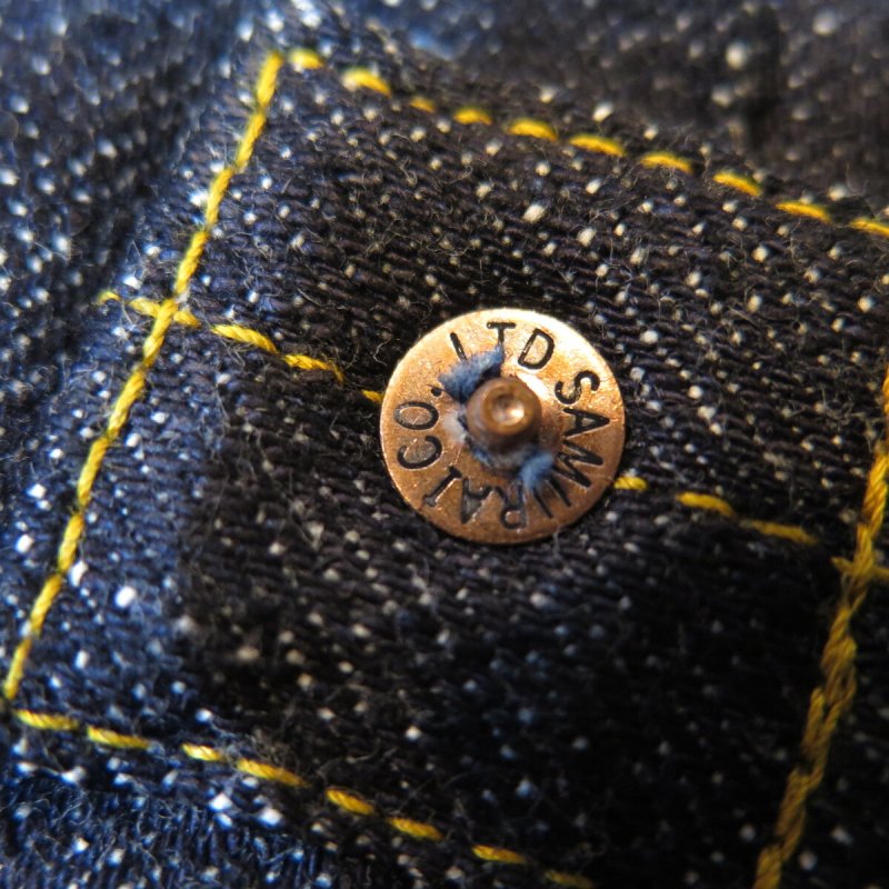 画像9: 【サムライ】 S556VX 17oz零＋Tバックモデル デニムジャケット SAMURAI JEANS  日本製【日本国内送料無料】  【WORLD WIDE SHIPPING】 【SAMURAI】 S556VX 17oz Zero + T-Back Model Denim Jacket SAMURAI JEANS  Made in Japan (9)