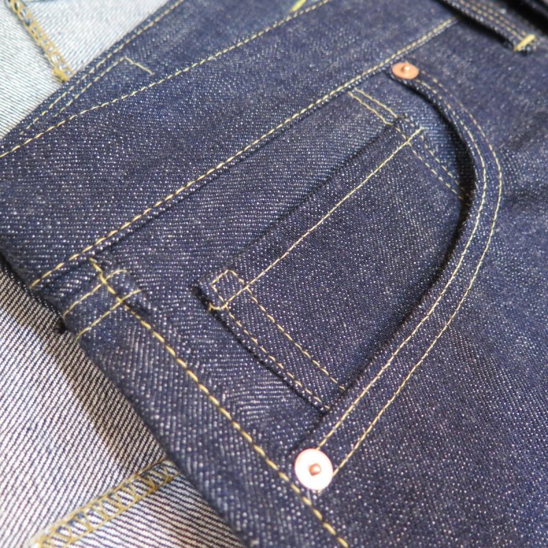 画像9: ＝BIG SIZE＝ 【KIWAMI WWII】 ”極み”大戦モデル ストレート デニムパンツ オール月桂樹ボタン 日本製 (9)