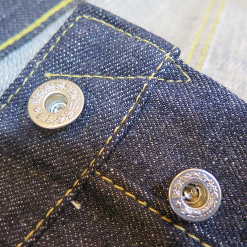 画像6: ＝BIG SIZE＝ 【KIWAMI WWII】 ”極み”大戦モデル ストレート デニムパンツ オール月桂樹ボタン 日本製 (6)