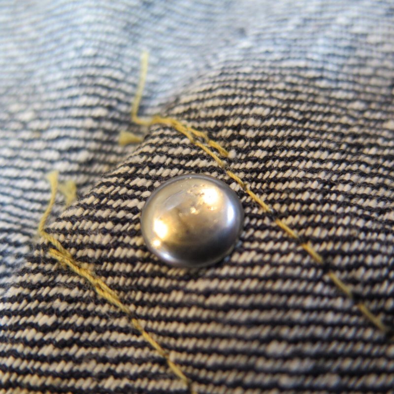 画像11: ＝BIG SIZE＝ 【KIWAMI WWII】 ”極み”大戦モデル ストレート デニムパンツ オール月桂樹ボタン 日本製 (11)