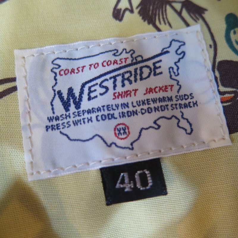 画像3: 【ウエストライド】   スーベニール バイカー 総プリント長袖レーヨンシャツ   WEST RIDE 日本製【送料無料】 (3)
