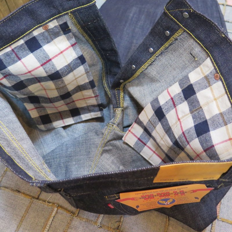 画像7: 【KIWAMI WWII】 ”極み”大戦モデル ストレート デニムパンツ チェック柄ネルスレーキ 日本製  【WORLD WIDE SHIPPING】 【KIWAMI WWII】 “Ultimate” WWII Model Straight Denim Pants Check Flannel Shirt Made in Japan (7)