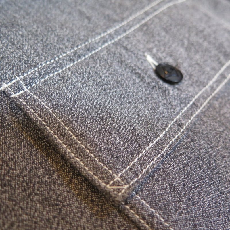 画像8: 【ウエストライド】  1940's NAVY 黒シャン 長袖オープンシャツ   WEST RIDE 日本製【送料無料】 (8)