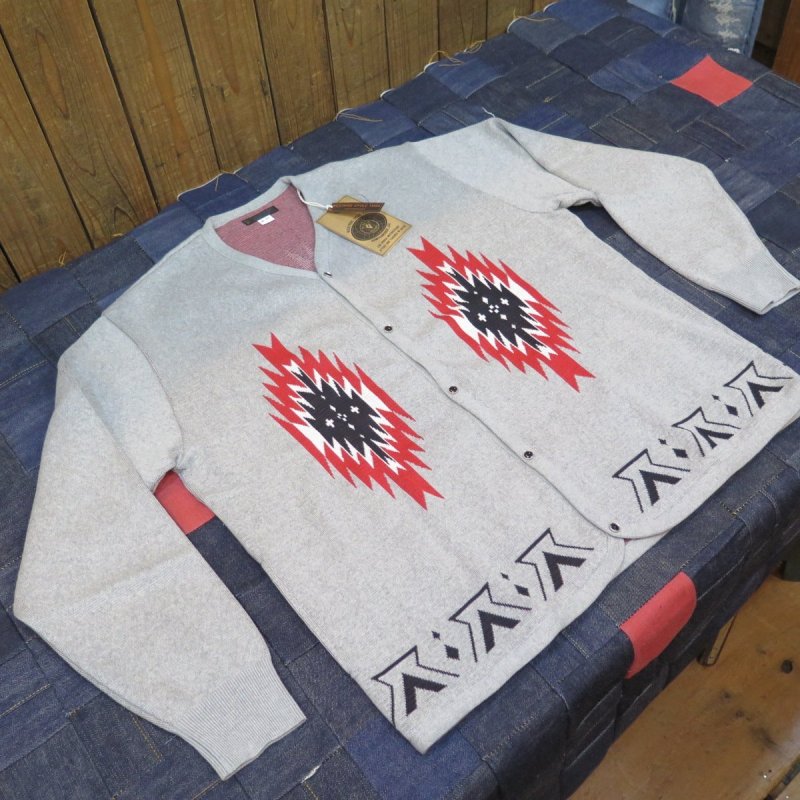 画像1: 【ウエストライド】  ネイティブ柄 カーディガン   WEST RIDE NATIVE CARDIGAN AK1902   日本製【送料無料】 (1)