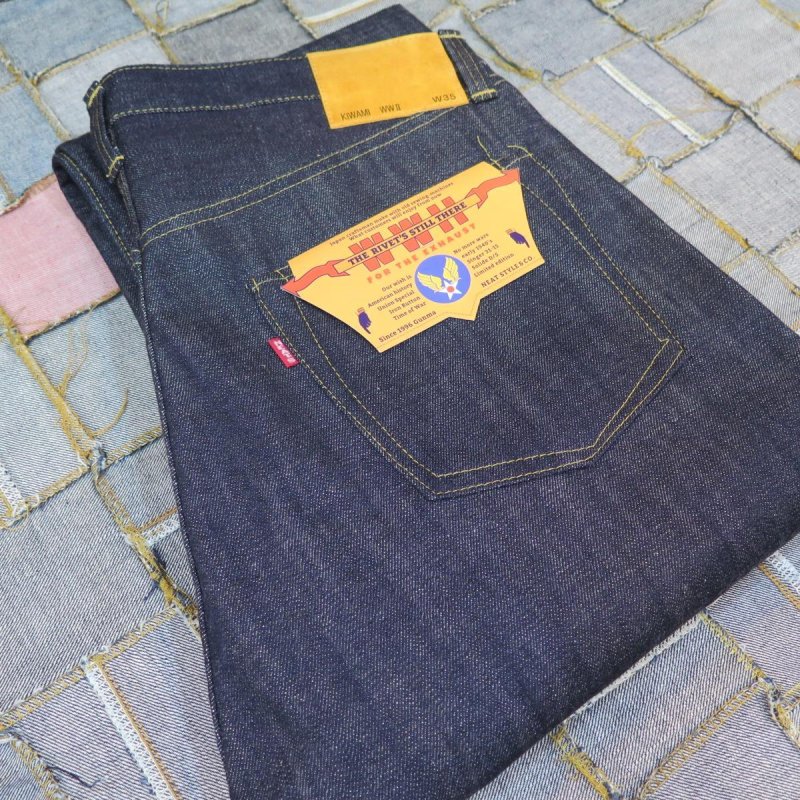 画像1: 【即納】＝size35＝ 【KIWAMI WWII】 ”極み”大戦モデル ストレート デニムパンツ チェック柄ネルスレーキ 日本製 【現金振り込み決済】  【WORLD WIDE SHIPPING】 【KIWAMI WWII】 “Ultimate” WWII Model Straight Denim Pants Check Flannel Shirt Made in Japan (1)