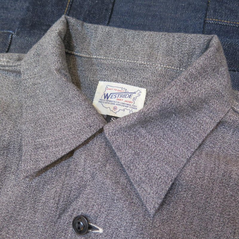 画像6: 【ウエストライド】  1940's NAVY 黒シャン 長袖オープンシャツ   WEST RIDE 日本製【送料無料】 (6)