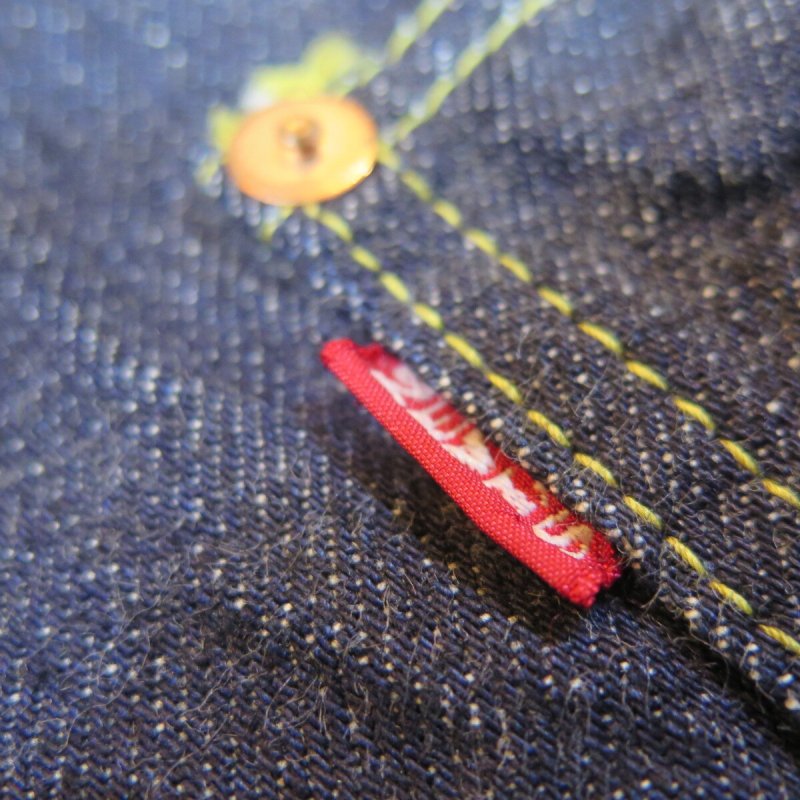 画像5: ＝BIG SIZE＝ 【KIWAMI WWII】 ”極み”大戦モデル デニムジャケット 1枚袖/ガチャプリステッチ 日本製 (5)