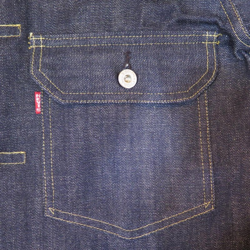 画像8: =BIG SIZE= 【KIWAMI WWII】 ”極み”大戦モデル  デニムジャケット フラップポケット付き 日本製  【WORLD WIDE SHIPPING】 【KIWAMI WWII】  “Ultimate” War Model  Denim Jacket  With flap pocket Made in Japan (8)