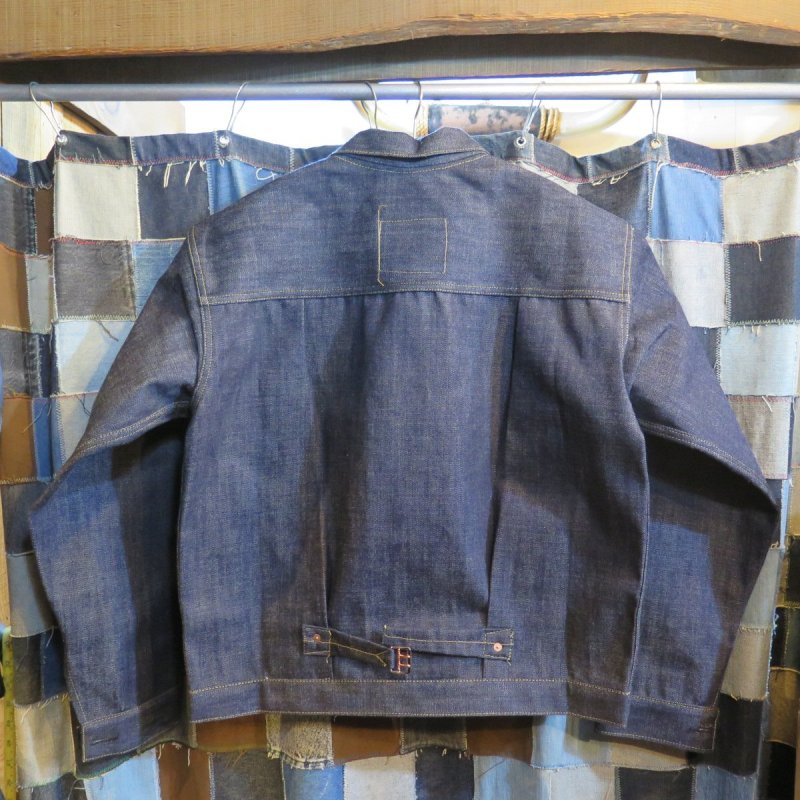 画像2: 【即納】【銀行振込】 =size42= 【KIWAMI WWII】 ”極み”大戦モデル irregular デニムジャケット 1枚袖/ガチャプリステッチ 日本製 (2)